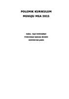 Esai - Polemik Kurikulum Pendidikan