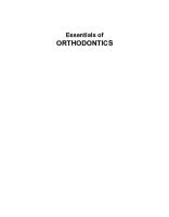 Essentials of Orthodontics PDF [PDF]