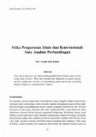 Etika Pengurusan Islam Dan Konvensional Satu Analisis Perbandingan