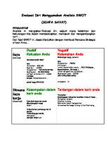 Evaluasi Diri Menggunakan Analisis SWOT JDU