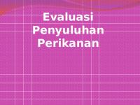 Evaluasi Penyuluhan Perikanan