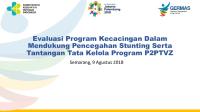 Evaluasi Program Kecacingan Dalam Mendukung Pencegahan Stunting Serta