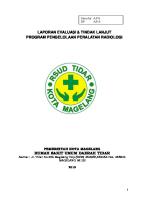 Evaluasi Program Pengelolaan Peralatan Radiologi 2019