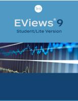 EViews 9 Student Version