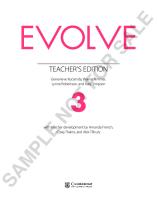 EVOLVE 3 Teacher's Book