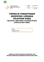 F.01 (Formulir Pendaftaran Akreditasi LPK)