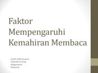 Faktor Mempengaruhi Kemahiran Membaca