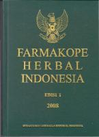 Farmakope Herbal Indonesia Edisi I 2008 PDF