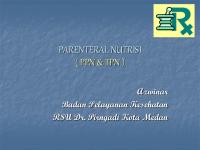 Farmasi Rs Slide Parenteral Nutrisi PPN TPN