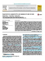 Fault Tree Analysis For Oil Tank Fire and Explosion