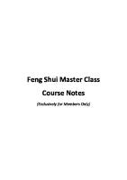 Feng Shui Master Class Course Notes PDF