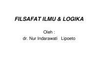 Filsafat Ilmu Logika Power Point [PDF]