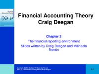 Financial Accounting Theory Craig Deegan Chapter 2