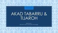 Fiqh Muamalah - Akad Tabarru & Tijaroh [PDF]