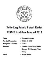 Folio Log Pandu Puteri Kadet