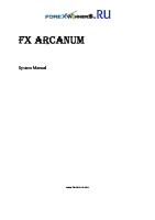 Forex Arcanum - System Manual