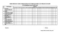 Form Checklist Jadwal Dekontaminasi Peralatan Perawatan Pasien