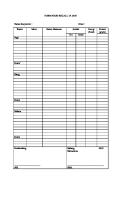 Form Food Weighing