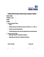 Form Identifikasi Kebutuhan Khusus Pasien