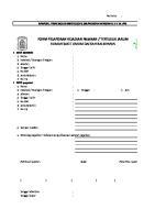 Form Laporan Kejadian Tertusuk Jarum