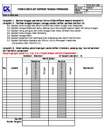 Form No FM-00-SHE-028 Checklist Inspeksi Tangga Permanen [PDF]