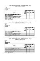 Form Observasi Kepatuhan Kebersihan Tangan