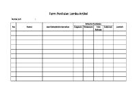 Form Penilaian Lomba Artikel