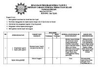 Format Evaluasi PROGRAM KERJA TAHUN 1