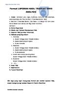 Format Laporan Hasil Training Need Analysis [PDF]