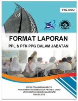 Format Laporan PPL Dan PTK PPG Daljab 2018