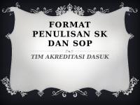 Format Penulisan SK Dan Sop