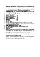 Format Penulisan Skripsi Universitas Pamulang [PDF]