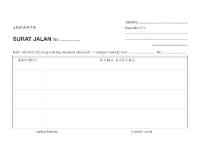 Format Surat Jalan PDF [PDF]