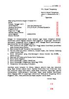 Format Surat Lamaran Casn Kab Tangerang 2021