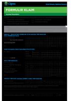 Formulir Asuransi Klaim Kesehatan - Asuransi Cigna PDF