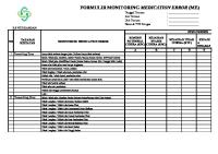 Formulir Monitoring Medication Error