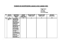 Formulir Monitoring Medication Error