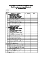 Formulir Monitoring Penerapan Kewaspadaan Standard [PDF]