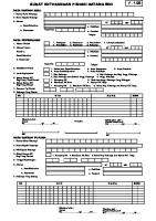 Formulir Pindah Datang Penduduk Form F 1 08 [PDF]