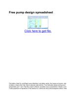 Free Pump Design Spreadsheet [PDF]