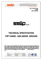 FRP Tank Selip Technical Specification