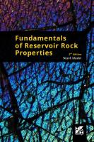 Fundamentals of Reservoir Rock Properties