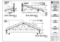 Gambar Kerja Autocad Detail Kuda Kuda Baja Ringan