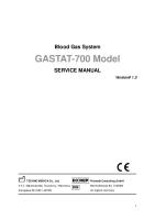 GASTAT-700 Model Service Manual Version 1.3 PDF