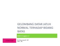 Gelombang Datar Jatuh Normal Terhadap Bidang Batas