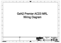 Gen2 Premier ACD3 MRLWiring Diagram