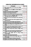 Geriatric Depression Scale