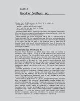 Goodner Brothers, Inc.: CASE 3.5