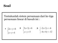 Grafik Persamaan Linear