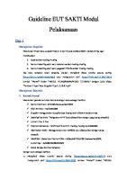 Guideline - EUT SAKTI Modul Pelaksanaan [PDF]